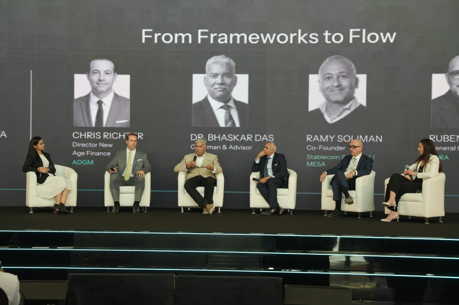 Ramy Soliman on a multi-speaker digital-money conference panel